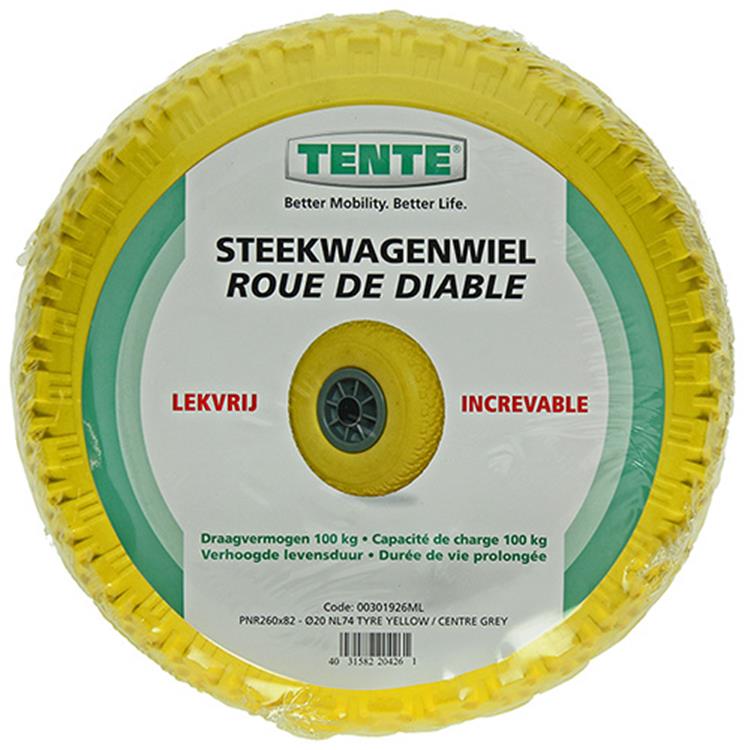 Mack by tente 1006185 – Sackkarrenrad pannensicher PP Felgeø260mm | 3 Stück