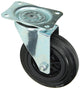 Mack by tente 1049128 – Schwenkrad-Montageplatte aus Gummi mit Nylonfelge 160 mm | 4 Stück