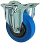 Mack by Tente 1058924 – festes Rad, blaue Gummi-Trittplatte 100 mm | 4 Stück