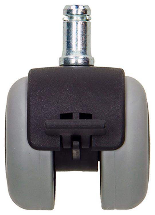 Mack by tente 1058957 - Schwenkrad mit Einzelrad-Bremsgabel PP, mit Stift 50 mm | 5 Stück