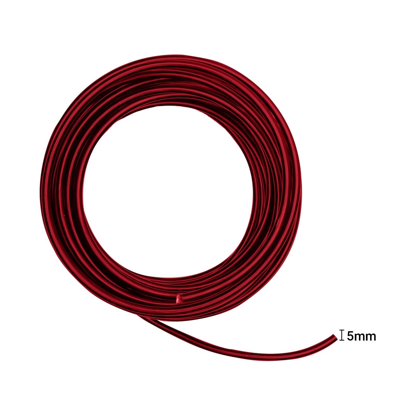 Vaessen creative • Aluminiumdraht 5mmx10m rot