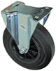 Mack by tente 1049131 – feste Radmontageplatte aus Gummi mit Nylonfelge 200 mm | 4 Stück