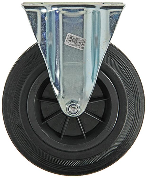 Mack by tente 1049131 – feste Radmontageplatte aus Gummi mit Nylonfelge 200 mm | 4 Stück