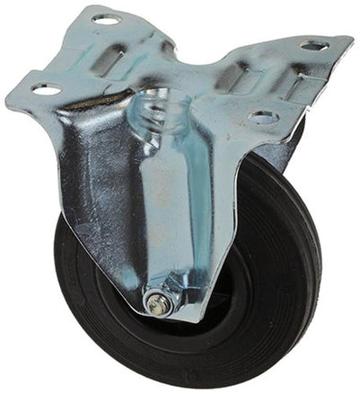 Mack by tente 1049124 – feste Radmontageplatte aus Gummi mit Nylonfelge 100 mm | 6 Stück