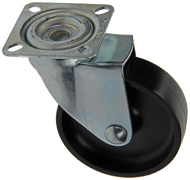 Mack by tente 1013181 – Rollen-Polyam.2-Kugellager mit Platte 60 mm | 12 Stück