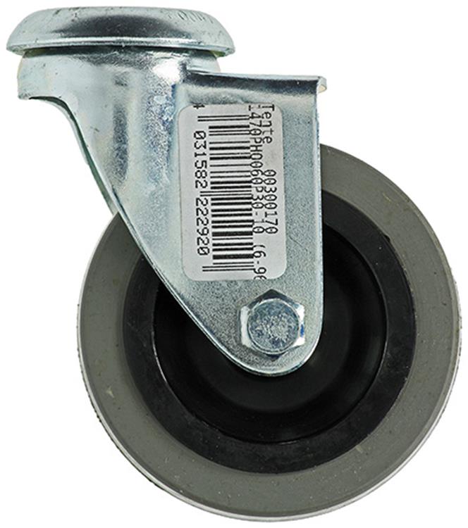 Mack by tente 1013183 - Gummiwalze 2 Kugellager Mittelloch 60mm | 6 Stück