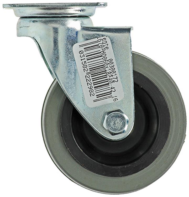 Mack by tente 1013184 - Gummiwalze 2 Kugellager mit Platte 60mm | 12 Stück