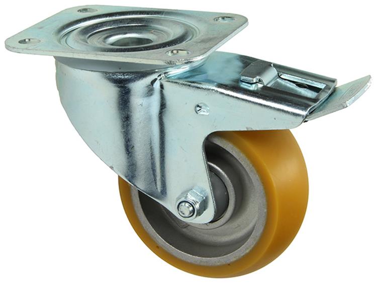 Mack by Tente 1058938 – Lenkrad, PU-Trittplatte und Bremse 100 mm | 4 Stück