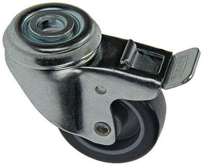 Mack von tente 1015234 - rubb. Rolle + Bremse 2 Kugellager, Mittelloch 50mm | 18 Stück