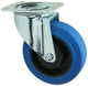 Mack by tente 1058945 – Lenkrad, blaue Gummi-Lauffläche und Bremse 125 mm | 4 Stück