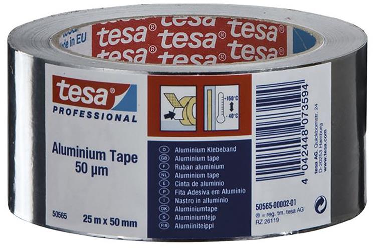 Tesa Professional 1002624 - Tesa Alu-Klebeband 25mx50mm | 18 Stück