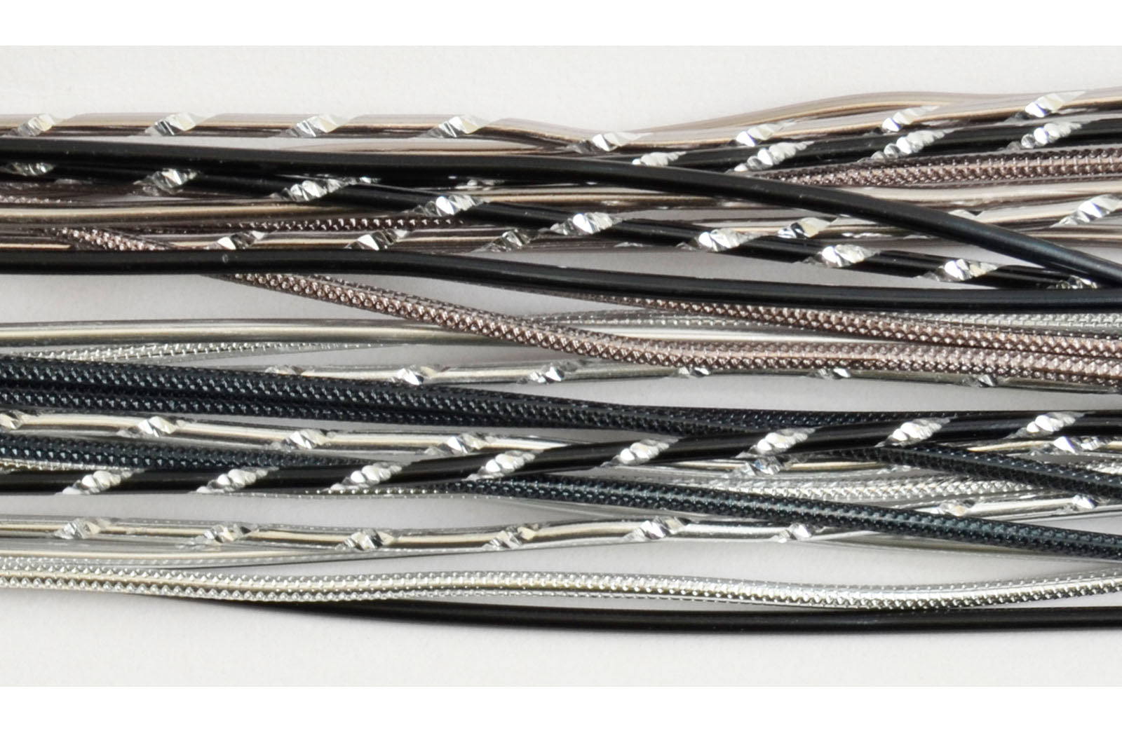 Vaessen creative • Schmuckset Alu-Stiele 40cmx2mm silber-schwarz 27tlg.
