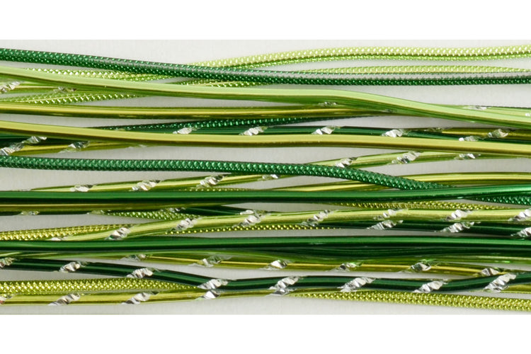 Vaessen creative • Schmuckset Alu-Stiele 40cmx2mm grün 27tlg.