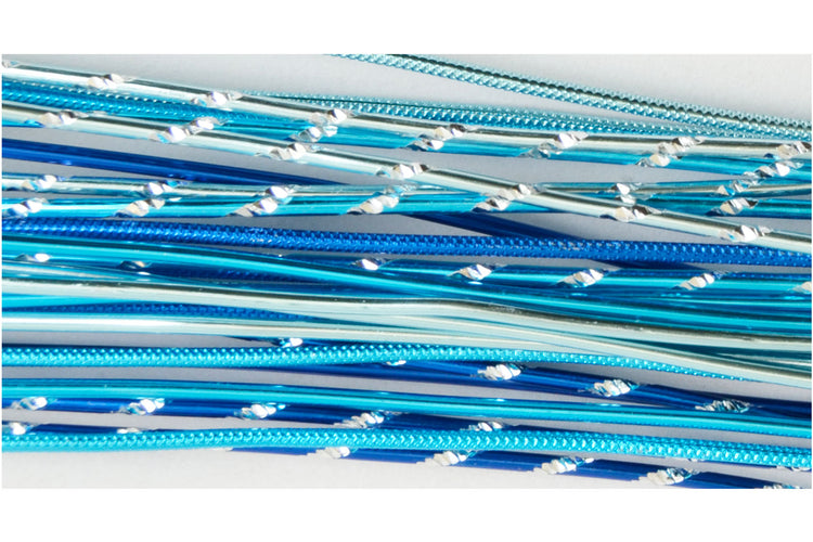 Vaessen creative • Schmuckset Alu-Stiele 40cmx2mm blau 27tlg.