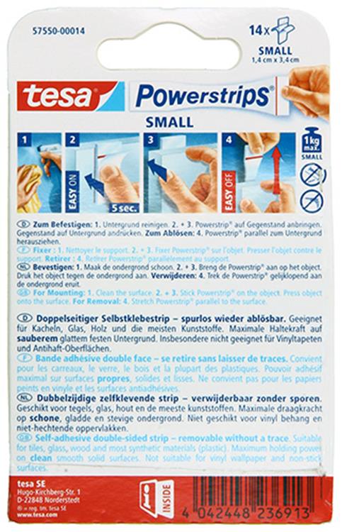 Tesa 1039673 – PowerStr Small CS | 15 Stück