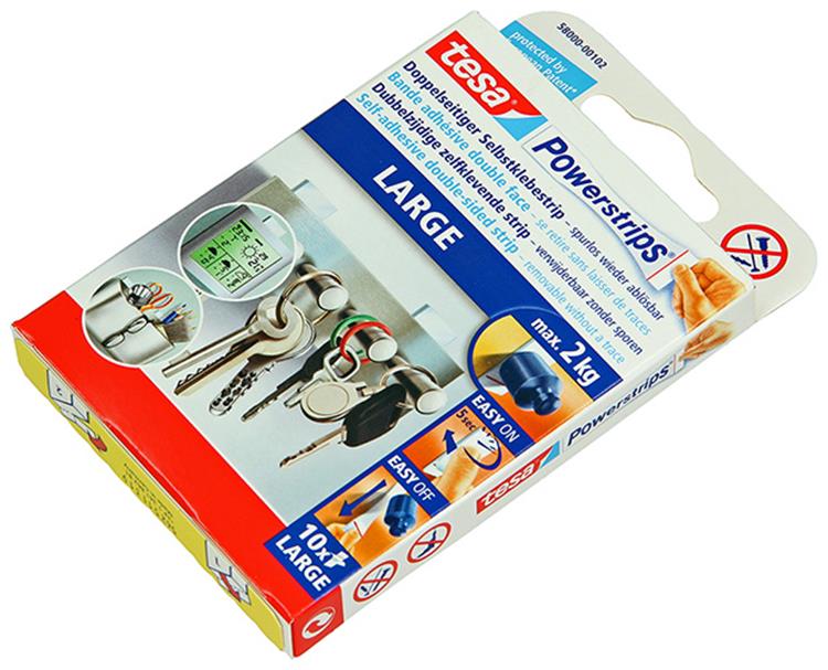 Tesa 1025283 - Steckdosenleisten groß | 15 Stück