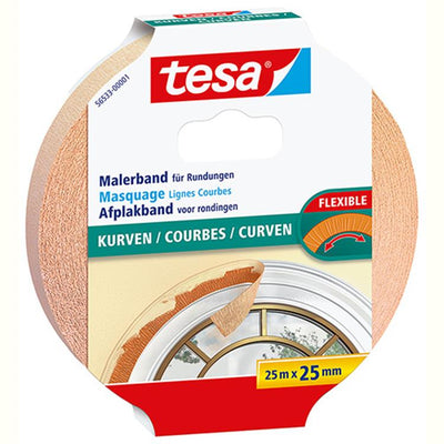Tesa 1052456 – Flex-Abdeckband 25 m x 25 mm | 6 Stück