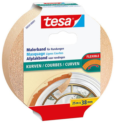 Tesa 1052457 – Flex-Abdeckband 25 m x 38 mm | 1 Stk