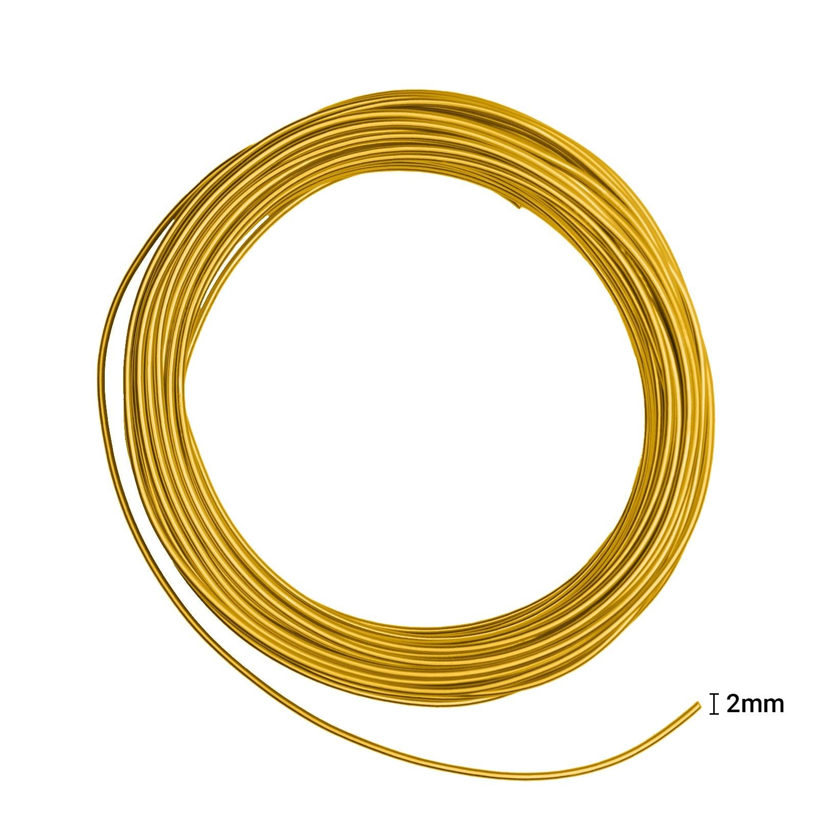 Vaessen creative • Aluminiumdraht 500g 37mx2,5mm Gold