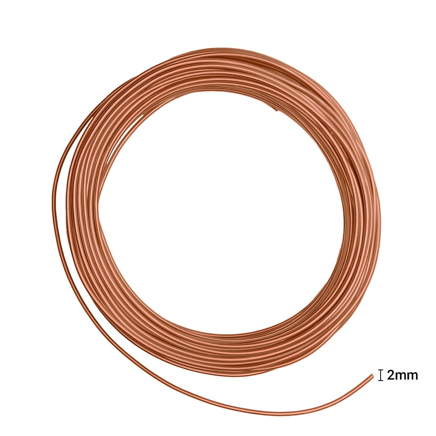 Vaessen creative • Aluminiumdraht 500g 37mx2,5mm Orange Kupfer