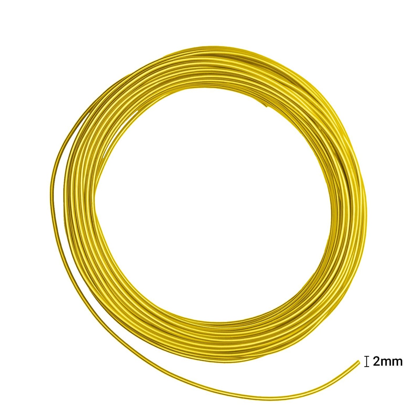 Vaessen creative • Aluminiumdraht 500g 37mx2,5mm sonniges Gelb