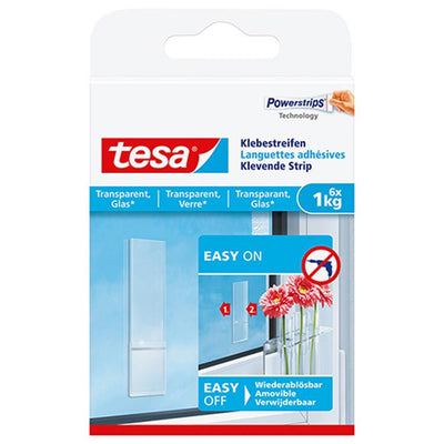 Tesa 1051176 - Powerstrips® transp.- 1kg | 5 Stück
