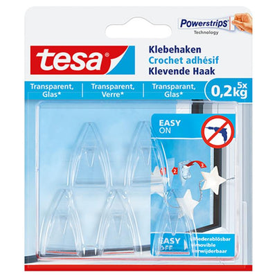 Tesa 1051177 - Dekohaken transp. - 200g | 10 Stück