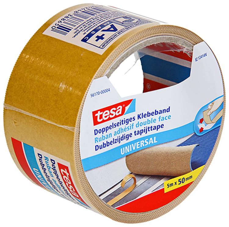 Tesa 1054493 - carpet tape universal 5m x 50mm | 6 Stück