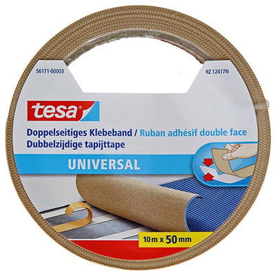 Tesa 1054494 - Teppichband universal 10m x 50mm | 6 Stück