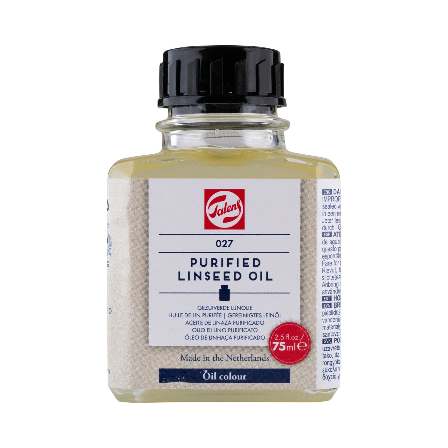 Talens • gereinigtes Leinöl 027, Flasche 75 ml