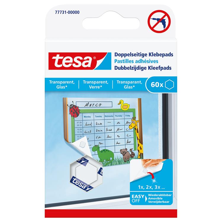 Tesa 1059905 – doppelseitige Klebepads | 15 Stück
