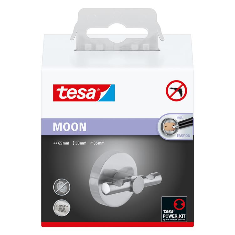 Tesa 1061429 – Bademantelhaken Moon | 1 Stk