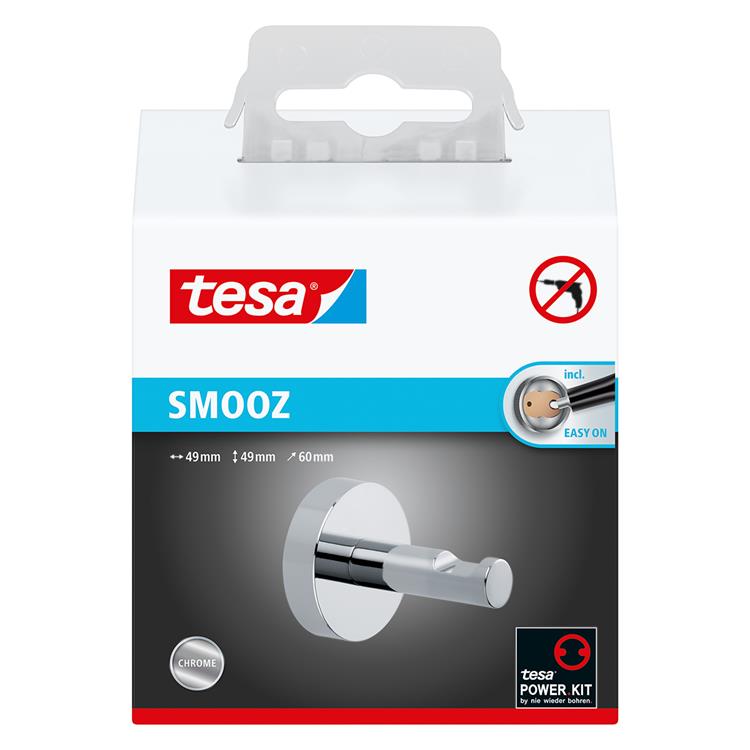 Tesa 1061439 – Smooz Bademantelhaken | 1 Stk