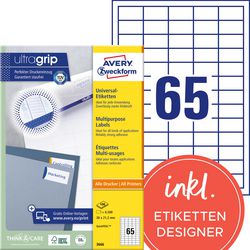 Universelle Etiketten Avery Zweckform 3666 38x21,2mm