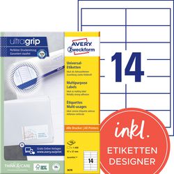 Universelle Etiketten Avery Zweckform 3678 97x37mm