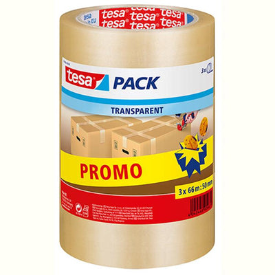 Tesa 1052179 – Promo 3 x Pack Standard-Transp | 3 Stück