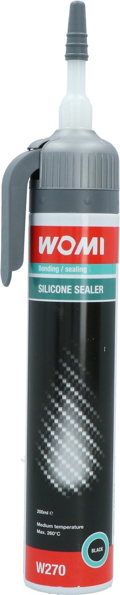 Womi W270 Silikondichtung – 200 ml schwarz – hitzeölbeständig – flexible Dichtung