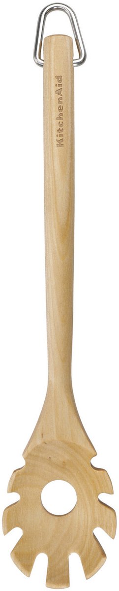 Kitchenaid Nudellöffel, Spaghettilöffel 35 cm, Birkenholz, braun -