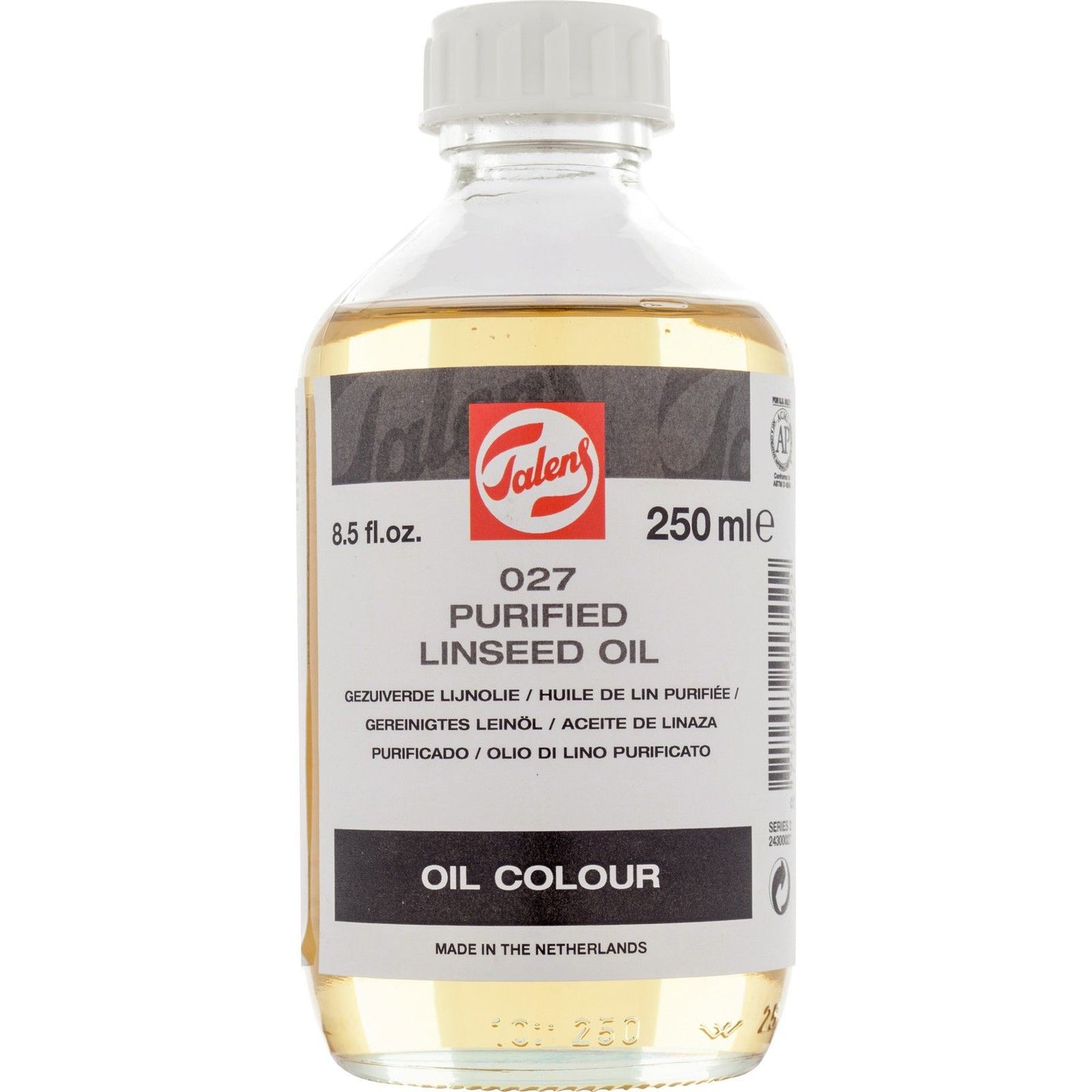 Talens • gereinigtes Leinöl 027, Flasche 250 ml
