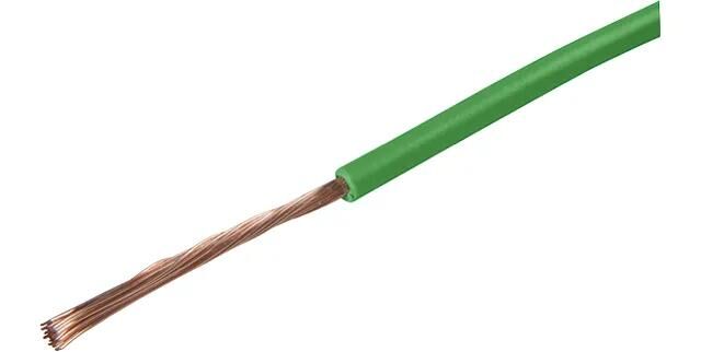Herhth+Bens Kabel fliegen 0,75 qmm 50 m grün