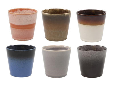 Studio Tavola Kaffeebecher Erde 7,5 cm 200 ml pro 6 Stück