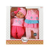 Baby Beau Babypop mit Bekleidungsgeschenkset