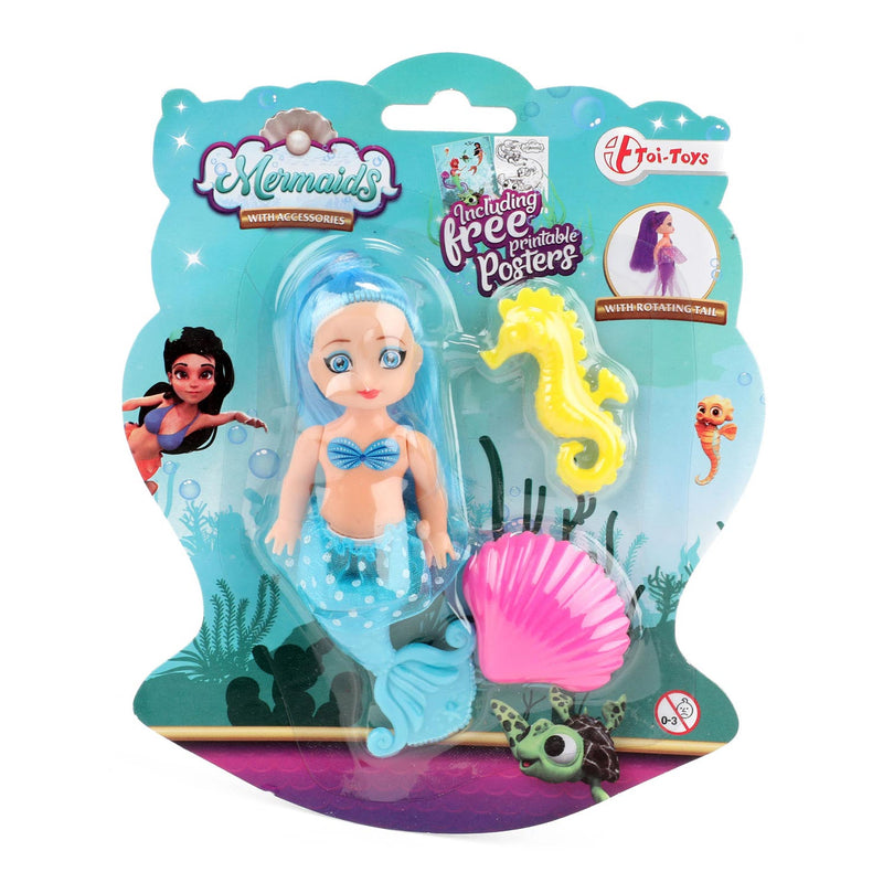 Meerjungfrau Mermaid Pop mit Kämmen, 12 cm