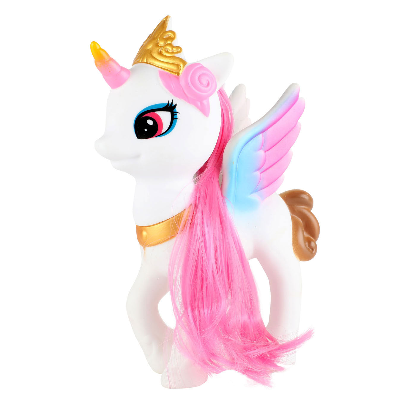 Traumpferd Einhorn mit langen Haaren, 13 cm