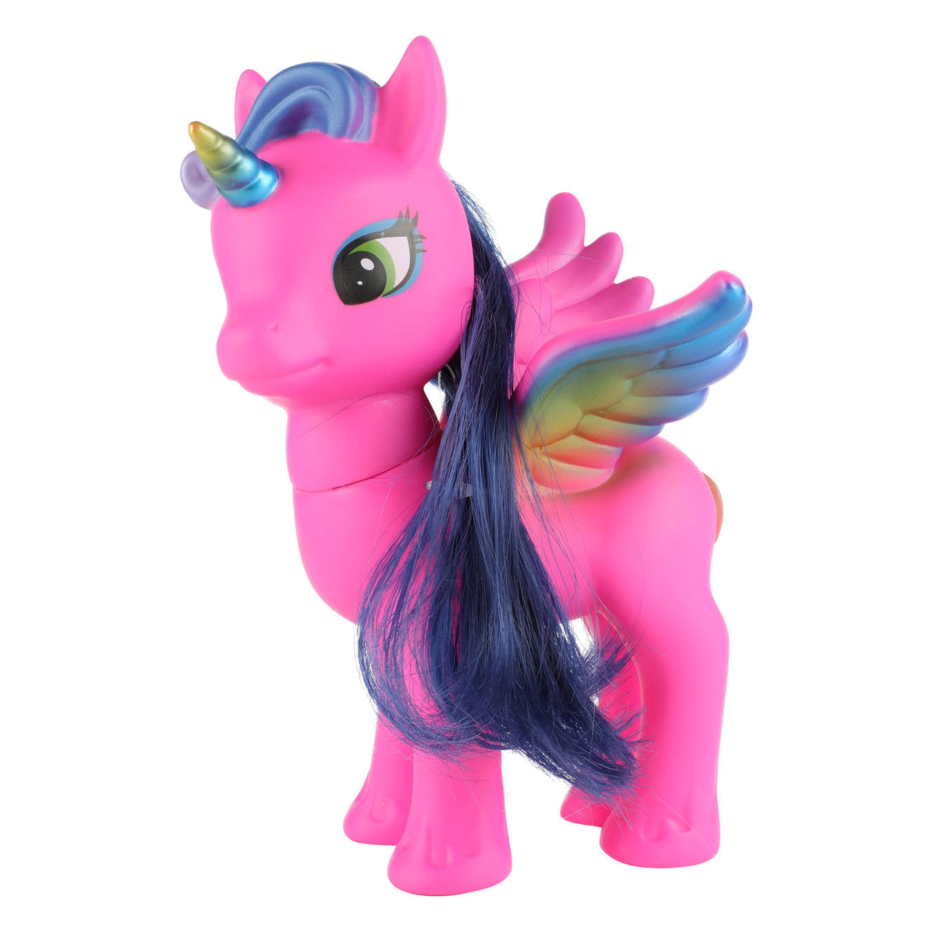 Traumpferd Einhorn mit langen Haaren, 13 cm