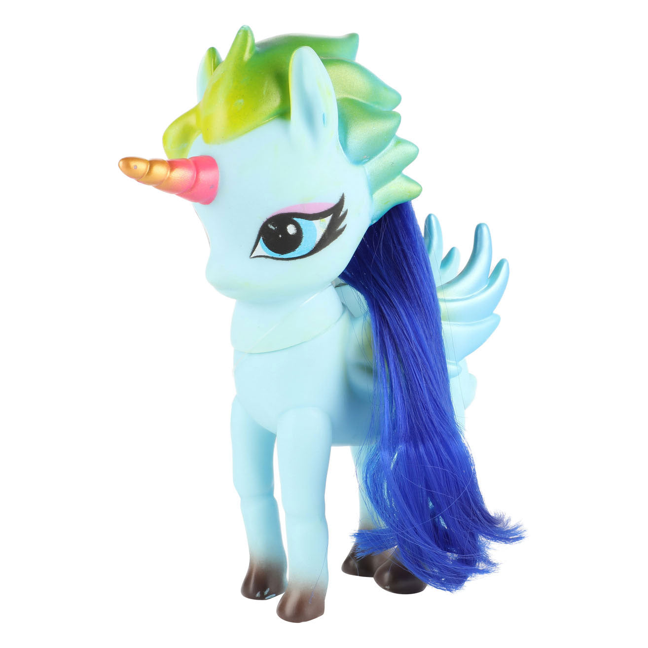 Traumpferd Einhorn mit langen Haaren, 13 cm