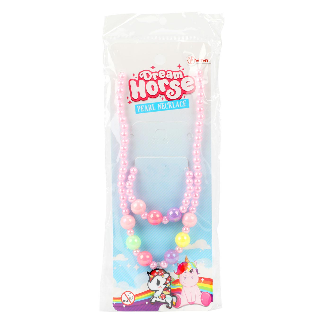 Traumpferdperlenkette und Armband Einhorn