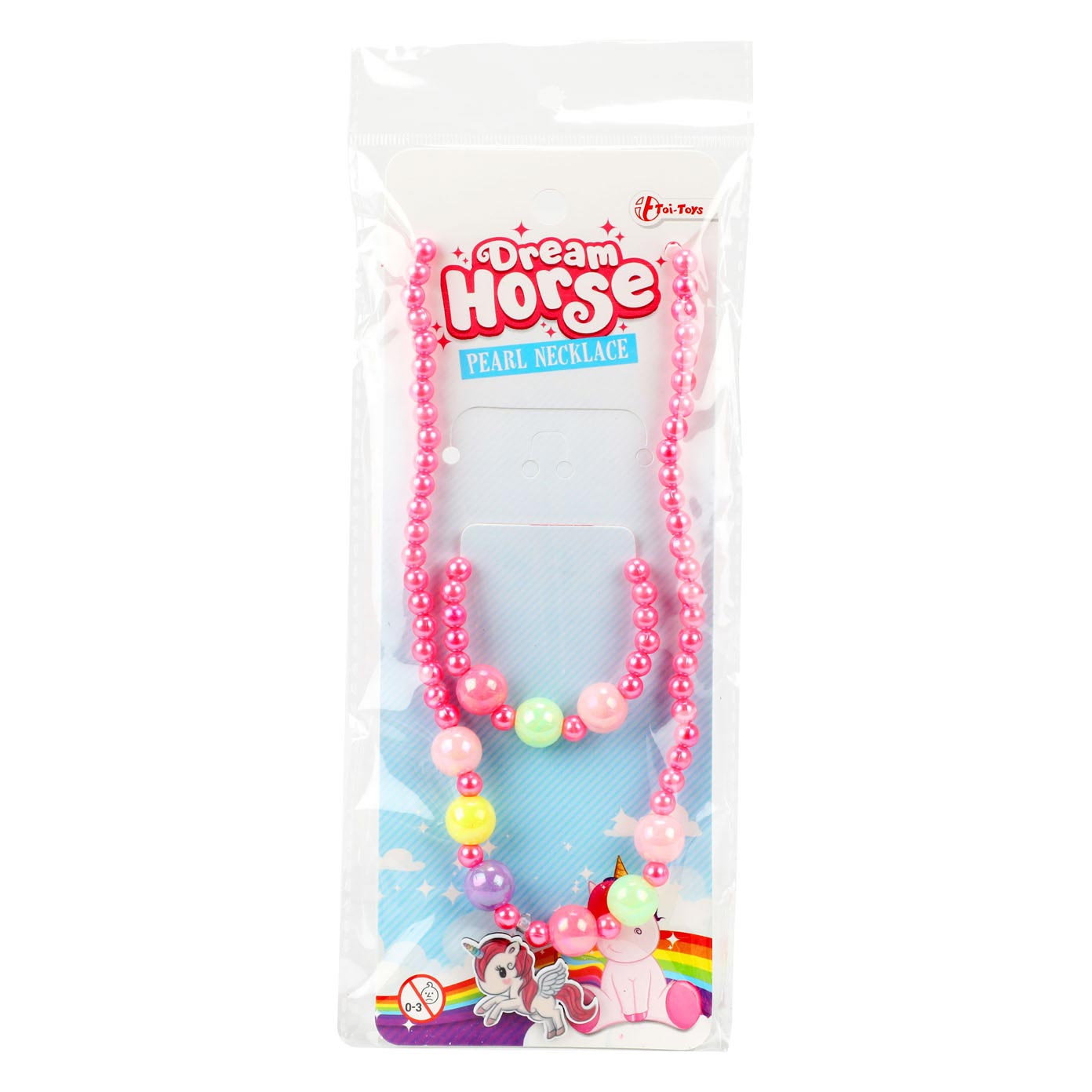 Traumpferdperlenkette und Armband Einhorn