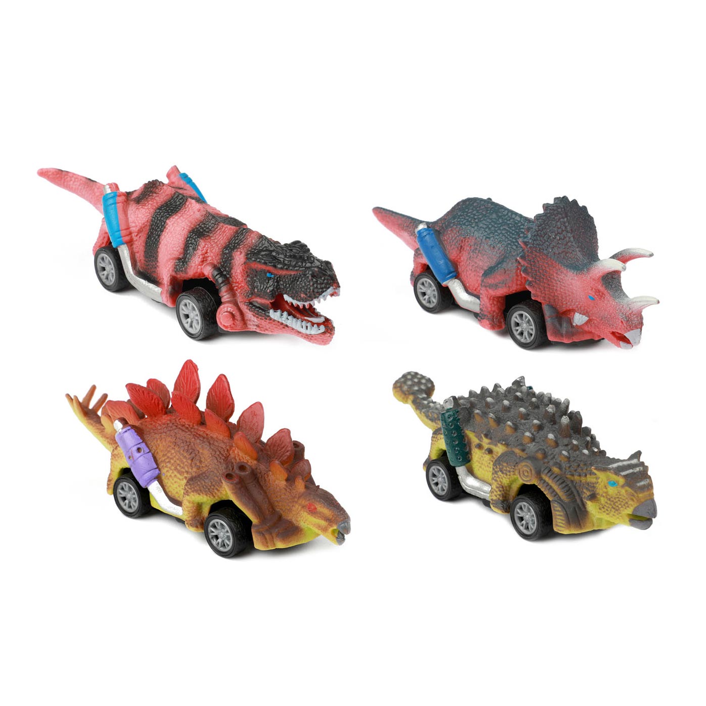 Welt der Dinosaurier Dino Pullback Car, 4st.