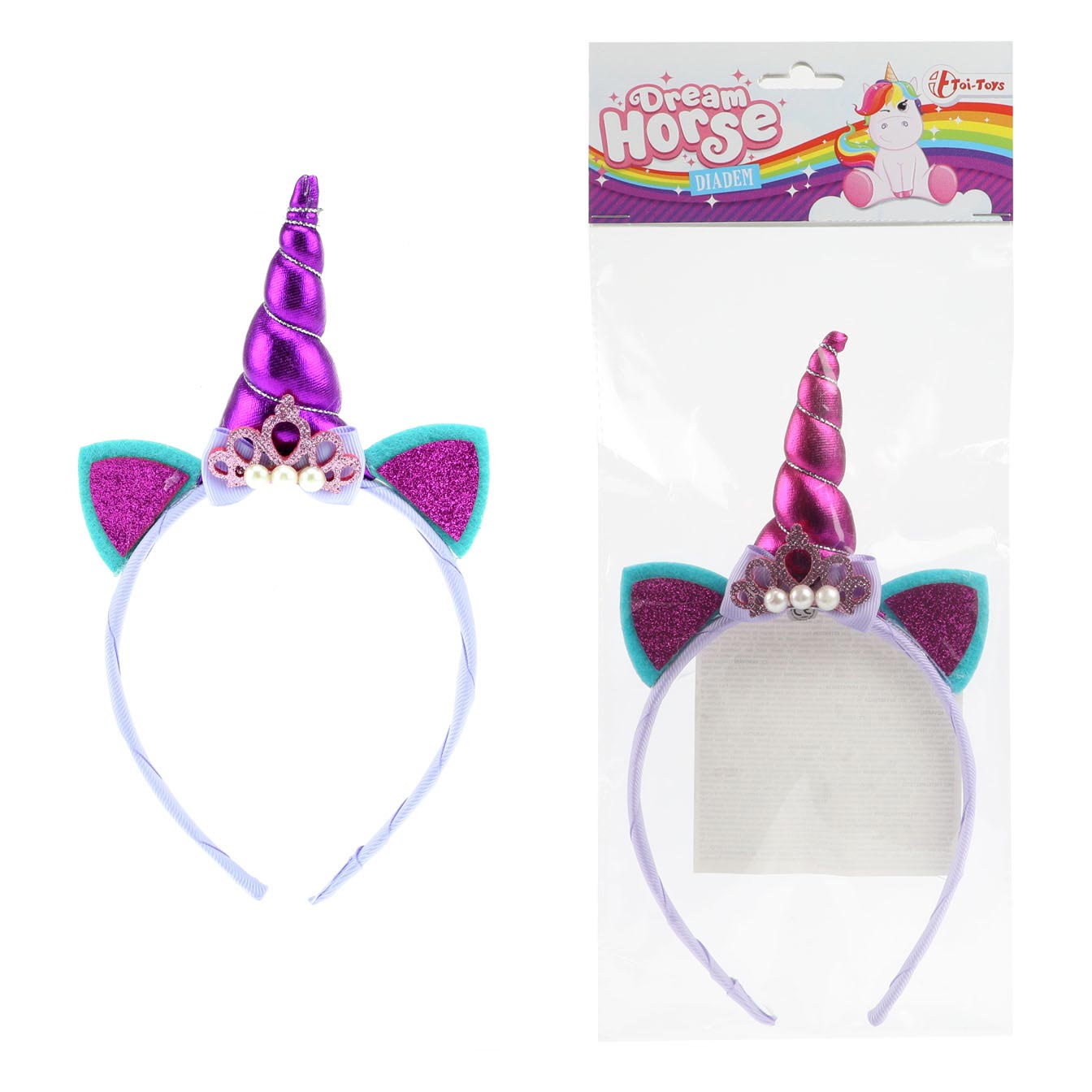Traumpferd Diadem Unicorn Purpur